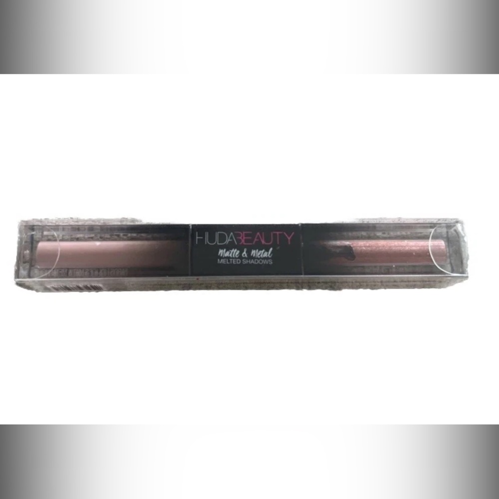 Huda Beauty Matte and Metal Melted Shadows in Bubble Bath and Pink Champagne NIB
